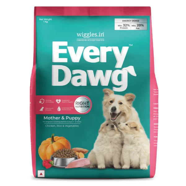 Wiggles Every Dawg Adult Dog Food Chicken Rice And Vegetable 1 Kg